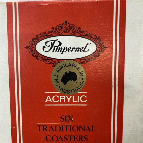 Vintage Pimpernel Acrylic & Cork Coasters - Australian Country Homes - Set of 6 - Picture 12 of 12